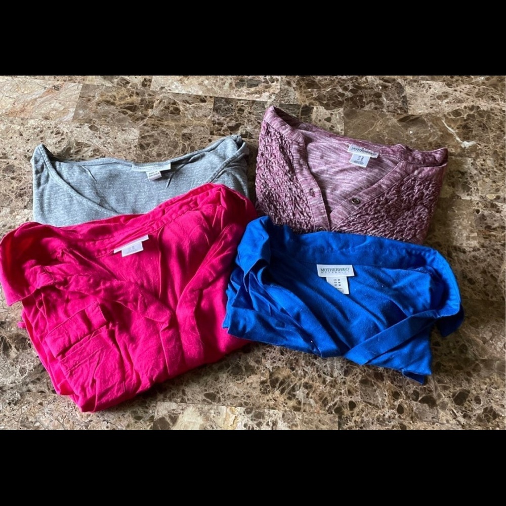 Lot of 4 Motherhood Maternity Tops Size M